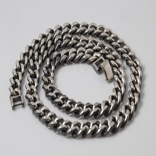 차차실버 커브 6mm 8mm 은목걸이 두꺼운 베스트 남성 여성 심플 무난