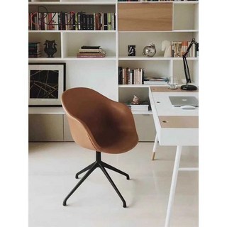 의자 라운지 다이닝 1인용 제품 체어 인테리어 카페 북유럽 식탁, 1개, 3. 카멜 PU 흰색 다리(고정)