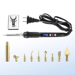 FISETC 밤불랩 프루사 K1 맥스 보론 2.4 3D 프린팅 펜 도구 - 필라멘트 ABS PETG PLA용 온도 제어 디스플레이가 있는 60W 110V 납땜 아이언 노즐 브러시