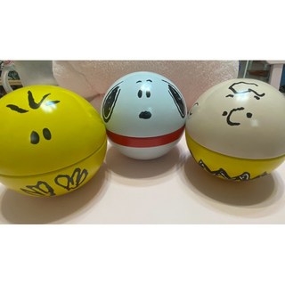 日本環球影城 史努比 查理布朗 鐵盒 收納盒 2015 擺飾, 1個