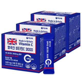 아임힐링 영국산 비타민C 3000 100포, 303.1g, 3개