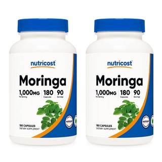 뉴트리코스트 Moringa 모링가 1000mg 180캡슐, 180정, 2개