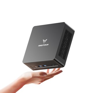 미니스포럼 미니 PC UM760 Slim AMD 라이젠5 7640HS 소형 데스크탑 본체 사무용 게임용 PC, 윈도우 11 프로, 1TB, 16GB, 블랙