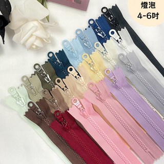 【布料世家】YKK 塑鋼拉鍊 4-6吋 3號拉頭 燈泡拉頭 - 高質感拼布拉鏈, 851粉,6吋, 1個