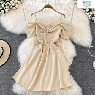 【廷選】一字肩晚禮服 韓版・正式場合・全場焦點・蝴蝶結設計・女生晚禮服・晚宴穿搭・性感・輕奢高級感・宴會・高腰顯瘦