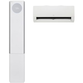 18+6평형 2등급/ FQ18FV4EK2/ LG 휘센 오브제컬렉션 뷰I 프로 에어컨 2in1 (4시리즈)/ 에센스화이트/ 스탠드+벽걸이+실외기/ 멀티형 에어컨 2025년 출시/, 매립배관형, FQ18FV4EK2