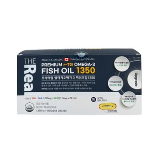 더리얼 프리미엄 알티지 오메가3 피쉬오일1350, 180정, 1개