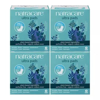 나트라케어 생리대 4팩 팬티라이너 오버나이트 탐폰 순면, 4개