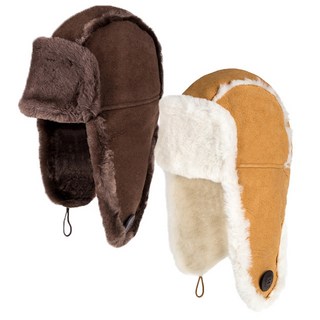 호주어그 오즈웨어 남여모자 커플 겨울 보온 방한 양털 귀마개 커버 러블리 디자인 군밤모자 (2컬러)