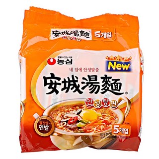 농심 안성탕면 125g, 5개
