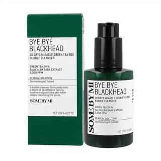 SOMEBYMI莎柏蜜綠茶洗面乳，有效清潔毛孔角質黑頭粉刺閉口，溫和控油保濕, 1個, 120g
