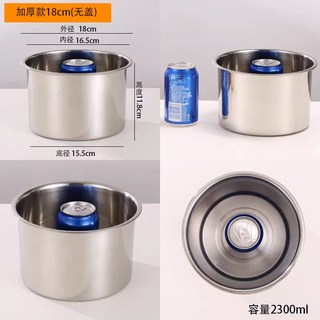 YIChu-304不鏽鋼油炸鍋商用天婦羅小型炸鍋炸蛋小火鍋帶濾網炸籃 WUA1, 18cm炸蛋鍋[&無蓋], 1個