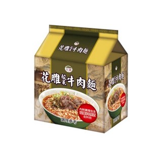 台酒TTL泡麵全系列：花雕雞麵、麻油雞麵、酸菜牛肉麵等多種口味袋裝, 1個, 花雕酸菜牛肉麵 (3包/袋)