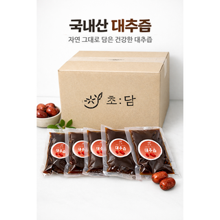 초담 국내산 경산대추100% 수제 걸쭉한 차가 아닌 원액 대추차 대추즙, 1박스, 30개입, 100ml