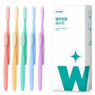 왕타 베이직 칫솔, 10개입, 1세트