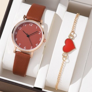 時尚腕錶 女款 數字盤 套裝 手錶