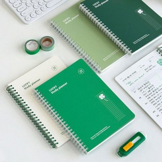 아트박스/문구앤토이스 [칠삼이일디자인] 행운의 스터디플래너, 딥그린