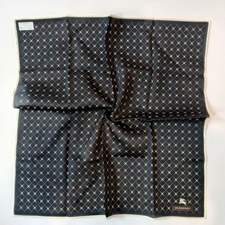 Burberry日本進口100%純棉手帕領巾附精美信封袋