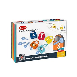 영어 숫자 알파벳 자물쇠 매칭 교구 메모리게임 T433, 1개, 단품