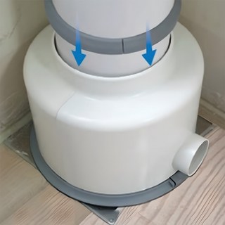 악취 방지 베란다 우수관 커버 덮개 아파트 세탁실 배수구 트랩, 배수관커버