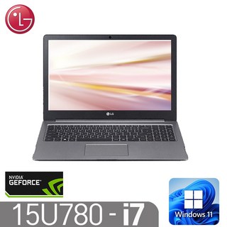 [LG 15U780] 울트라북 인텔 8세대 i7-8550 16G NVMe256G GTX1050 윈도우11 15.6풀HD, 15U780, WIN11 Pro, 16GB, 256GB, 다크