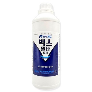 벅스델타 유제 살충제 벌레 퇴치제 바퀴벌레약 초파리 스프레이 개미 퇴치 약 권연벌레 퇴치제, 1개, 1L