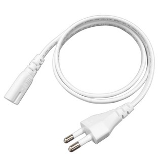 국산 8자 코드 220V 전원 케이블 백색, 0.8m, 1개