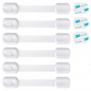 피유스 서랍 안전 잠금장치 6p +3M스티커3P, 1개