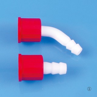 GL 스크류 호스 연결관 기본형 PP Connector + PBT Cap 140℃ 내열 Φ8 mm 2종, 일자형 (C20-83-009), 1개