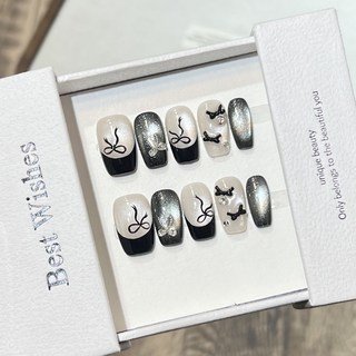 걸스코코 수제네일팁 y2k 네일팁 인조네일팁 셀프연장 인조 팁, 1개, NAIL-S17-M