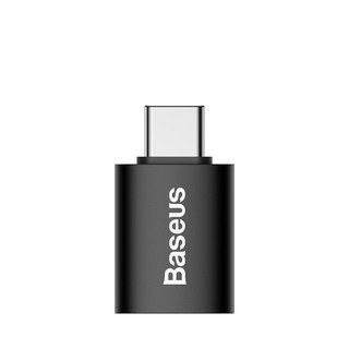 倍思 精巧系列 TypeC轉USB OTG轉接頭 傳輸充電轉換器, 1個, 【黑】Type-C公轉USB母