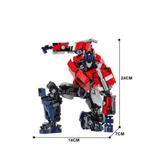 트랜스포머 옵티머스 프라임 호환 블록 키덜트 취미 자동차 변신 조립 빌딩 블럭, 1개, 옵티머스 프라임(830pcs)