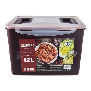 진공 코코아락 밀폐용기 직6호 대, 12L, 1개