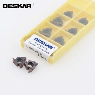 저렴한 DESKAR-스레딩 카바이드 인서트 스테인레스 스틸용 CNC 선반 커터 16ERM 11W 14W AG55 AG60 LF601, 01 16ERM 11W LF6018_01 10PCS, 10개