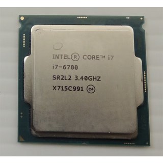 Intel Core i7-6700 3.40GHz CPU處理器，四核心八執行緒，高效能電腦組裝首選