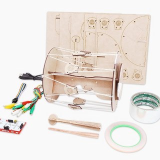 엔트리 코딩교육 키트 DIY 전자국악기 장구(메이키메이키 보드 메뉴얼 포함), 1개