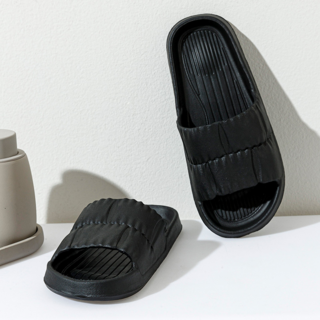 浴室防滑拖鞋，輕盈耐穿, 黑色, 40-41