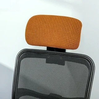 방진 베개 커버 PU 게임 의자 머리 받침 탄성 사무실 보호, 07 Coffee