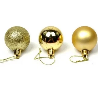 크리스마스 공 크리스마스 트리 장식품 블랙 골드 Bauble 크리스마스 트리 탑 스타 장식 소형 Navidad Noe, 06 Gold_01 기타, 1개