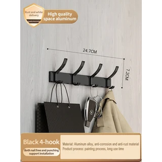 문짝지그 드릴 없음 벽 옷 화장실 공간 문 걸이에 알루미늄, 04 ABLA 4 HOOK