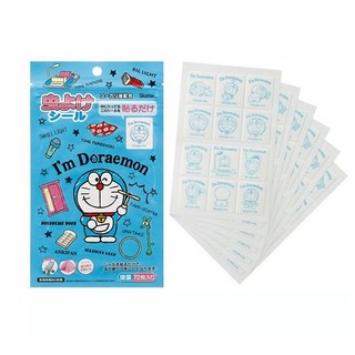 Skater 防蚊貼 日本製造 驅蚊貼片 卡通 防蚊貼片 巧虎 恐龍 多啦A夢 Kitty 和光堂 防蚊貼紙, 1個, 多啦A夢 / 7080