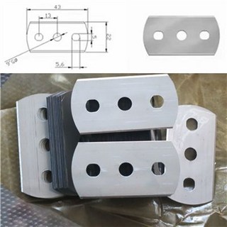 테스트 연구 블레이드 제품 43x22mm 채취기 과학 칼날 분석 교체용 실험 도구 샘플러, 43. 22x0.2=4.4