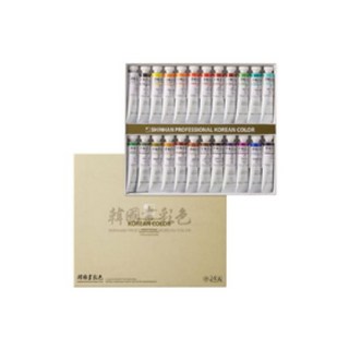 신한화구 한국화 동양화물감 12색 18색 24색[A] 24색[B] 20ml