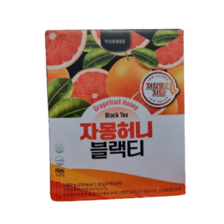 [코스트코]본비 자몽허니블랙티, 20g, 1개, 90개입
