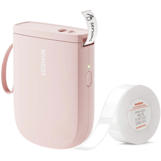 님봇 Niimbot D11H 네임스티커 라벨프린터 (기본라벨지+보호케이스포함), 핑크, 1개