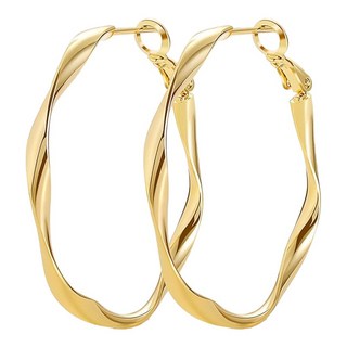 螺旋造型耳環 時尚簡約 鍍金耳環 輕盈舒適 百搭耳飾