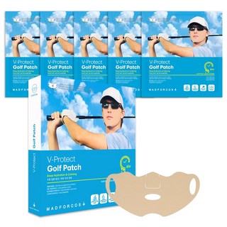 매드포코스 남성용 V 프로텍트 자외선차단 보습케어 쿨링 하이드로겔 야외스포츠 골프패치 5p, 1개
