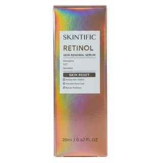 SKINTIFIC Retinol Skin Renewal Serum 有效改善肌膚紋理 使肌膚更加細緻柔滑, 1個, 20ml / 0.67 FL.OZ