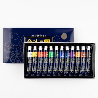 민화샵 한국 민화 20ml 물감 세트, 12색 D240001A