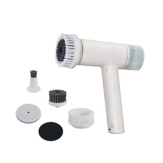 多功能無線電動清潔刷套裝 家用清潔好幫手, 白色, 1套